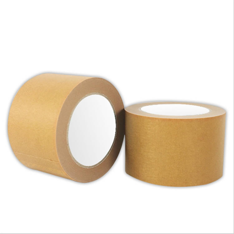 牛皮纸胶带 高粘牛皮纸封箱带粘毛装裱绘画免水牛皮纸胶带50定制批发厂家直销