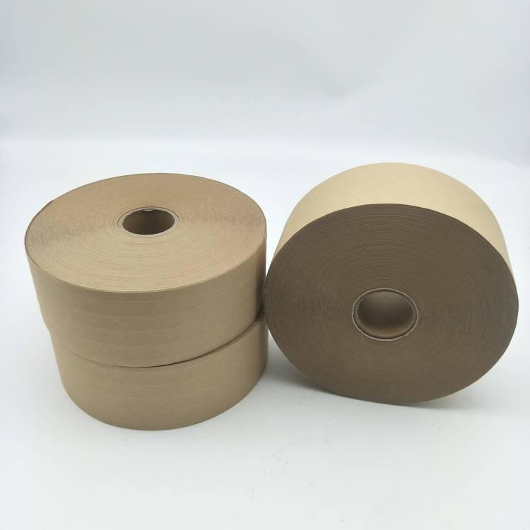 带纤维湿水牛皮纸胶带 夹线条牛皮纸胶带 带夹筋湿水牛皮纸胶带 带筋湿水牛皮纸胶带