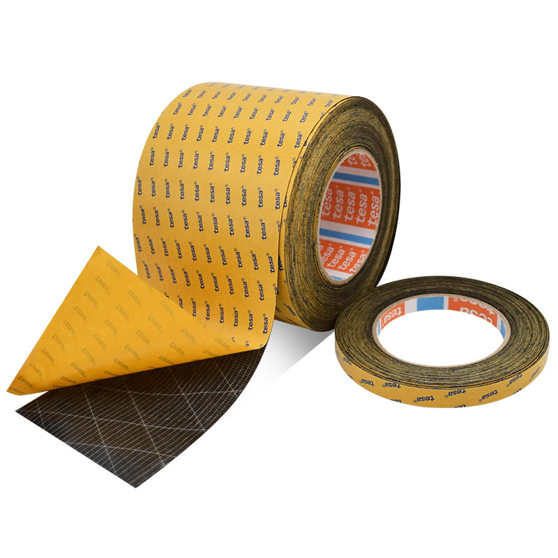 德莎60608tesa黑色薄PET绒布胶汽车超粘BSR减震降噪胶带耐磨自熄