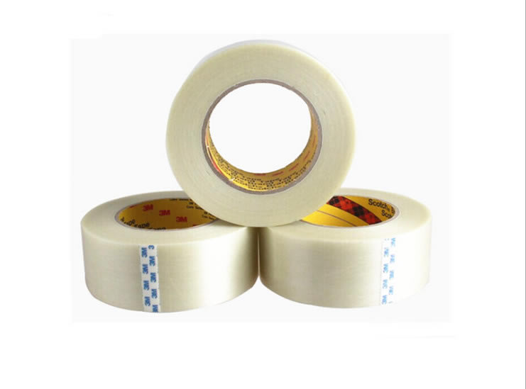 3M8651纤维胶带强力高粘耐高温不残胶油墨测试电器重物捆绑胶带