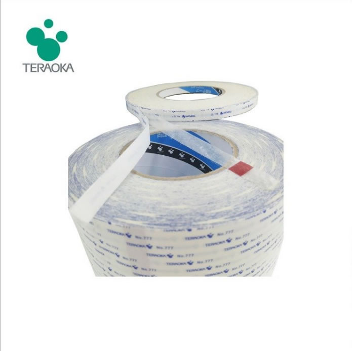 寺冈777C不织布双面胶带无纺布双面胶带半透明0.12mm双面胶
