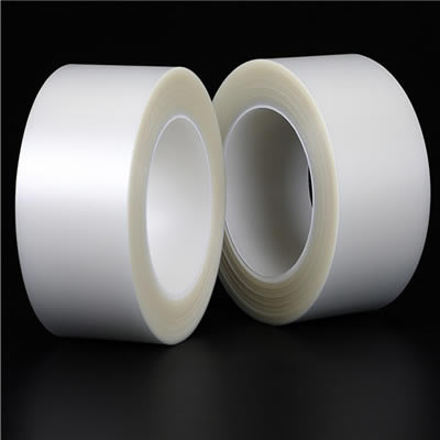 超粘排气导气PET透明网纹网格双面胶带 适用电子机器 PDA PDP LCD显示器 触控板 0.015mm厚 50米长