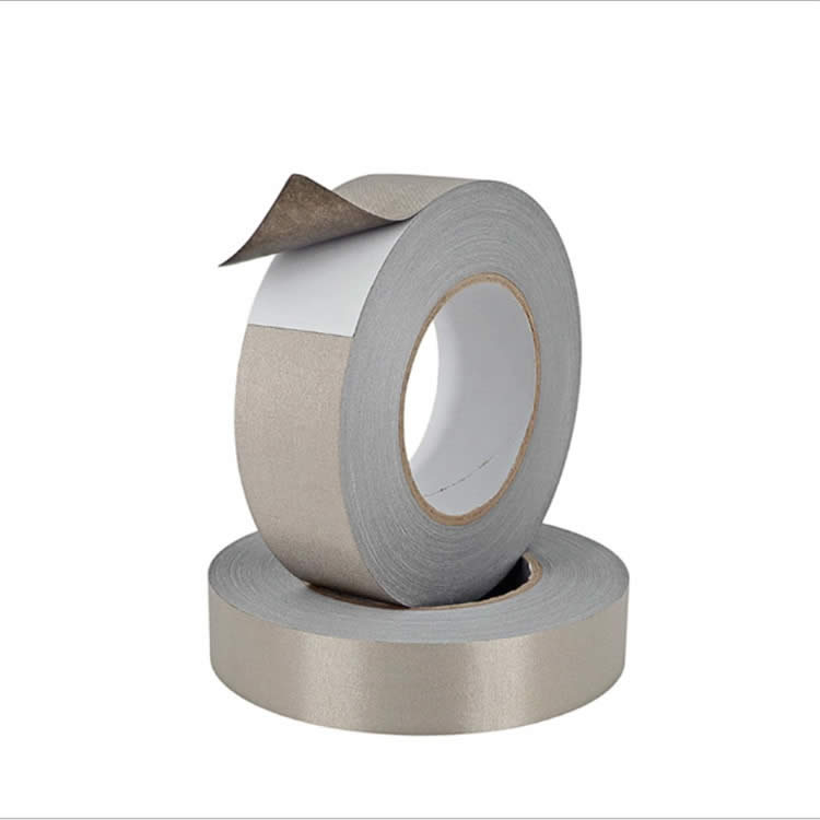 双面 单面带胶导电胶布银色平纹双面导电布胶带 高级材料屏蔽胶带