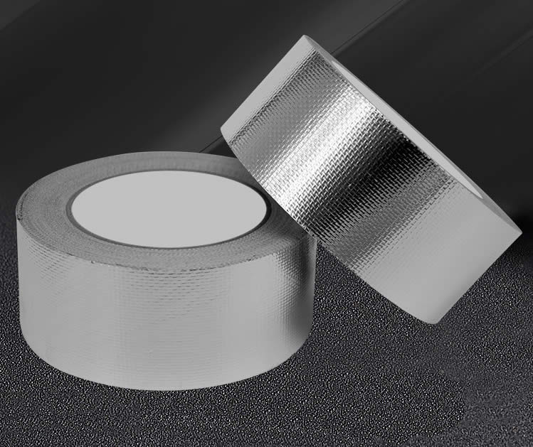 玻纤铝箔胶带耐高温玻纤布防水管道油烟机补漏锡箔纸密封胶布撕不断密封胶布铝箔纸0.15MM厚 玻纤铝箔胶带耐高温玻纤布防水管道油烟机补漏锡箔纸密封胶布撕不断密封胶布铝箔纸0.15MM厚